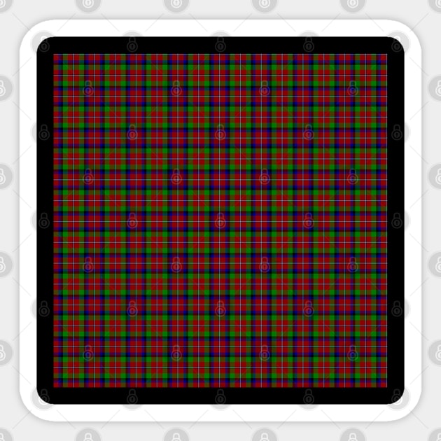 Graham Red Plaid Tartan Scottish Sticker by ScottishShop